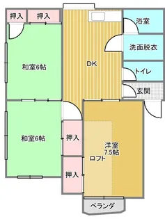 ヴィラ・ランコントレ【2階】の間取り