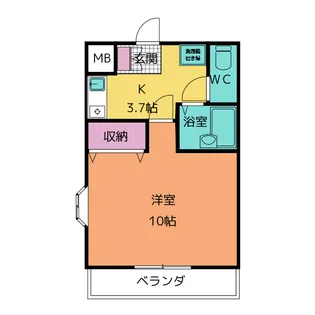 デージー大和【3階】の間取り