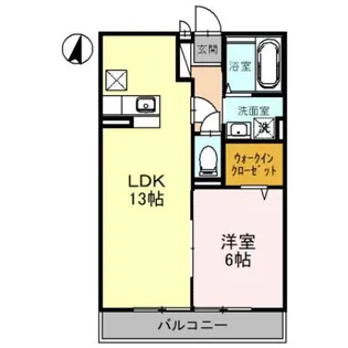 ヴィルヌーブ【1階】の間取り