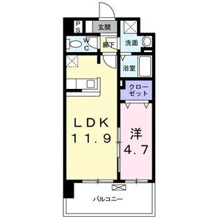 ミッドフォート II【4階】の間取り