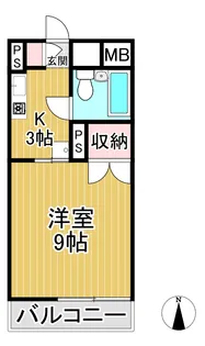 エクシード高木瀬【3階】の間取り