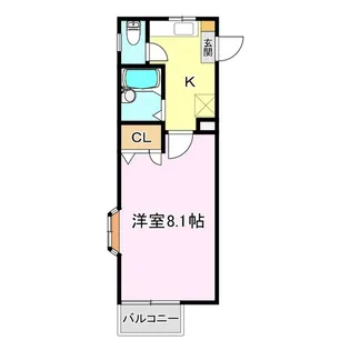 ラ・ヴィオン亀田B棟【1階】の間取り