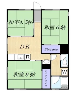 サンライフ岡村【1階】の間取り