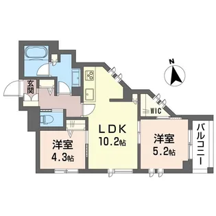 フォレスト【4階】の間取り