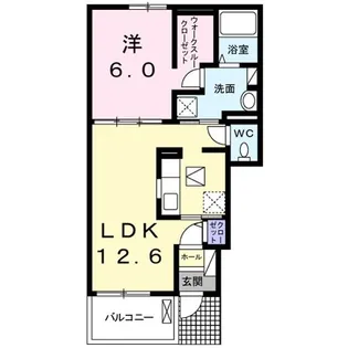 ヴィラ和【1階】の間取り