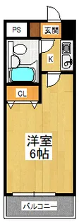 フェースタワーII【3階】の間取り