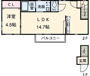 La mer【2階】の間取り