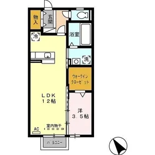 ル・ヴェール【1階】の間取り