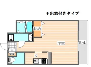 ピュアドームステイツ博多【9階】の間取り