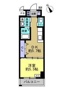 メゾンドクレチュール【1階】の間取り