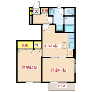 スマイルk【1階】の間取り