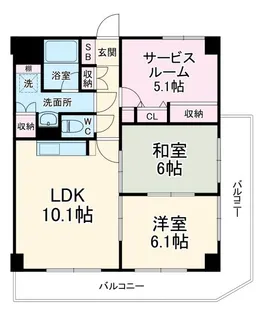 ロイヤルステージ保土ヶ谷第一【1階】の間取り