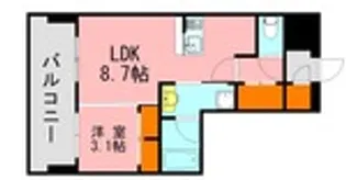 LANDIC K320【12階】の間取り