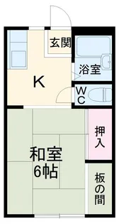 富里ハイツ【1階】の間取り