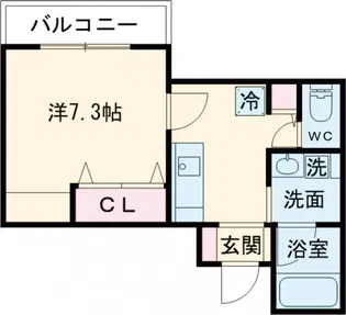 クオリア桜上水【1階】の間取り