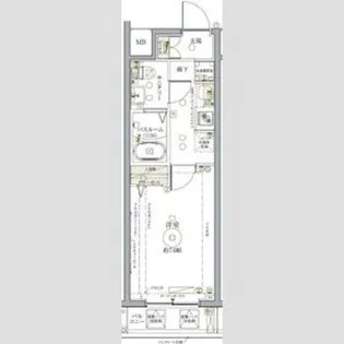 クレヴィスタ南千住【1階】の間取り