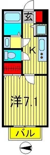 ハーモニーライト【1階】の間取り