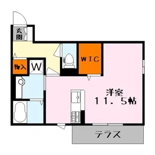 リベルテ草津【3階】の間取り
