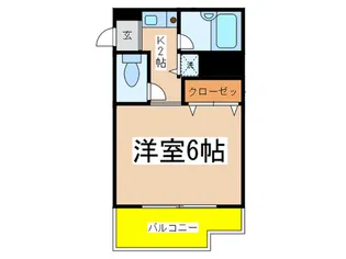 片町コート【6階】の間取り