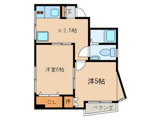 河野マンション【2階】の間取り