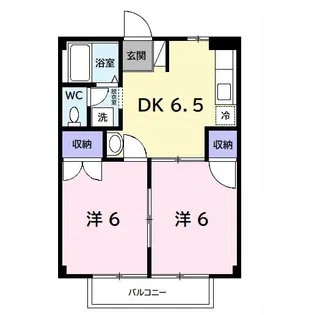 ファーストヒルズB【1階】の間取り