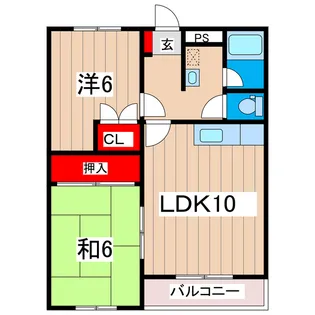 フラット大沼【3階】の間取り