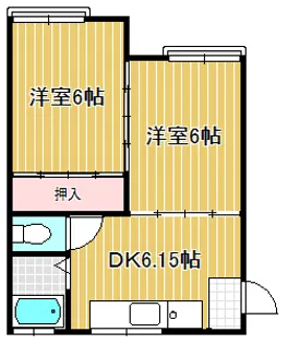 第五柴田コーポ【2階】の間取り