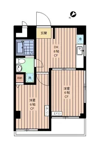 高輪ビューハイツ【7階】の間取り