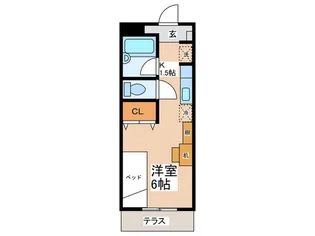 コンフォール後谷【2階】の間取り