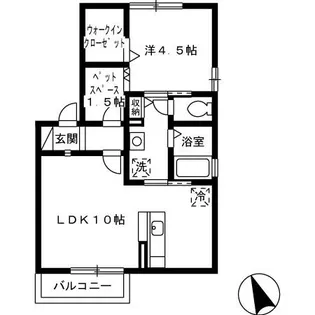 リッツコートII【2階】の間取り