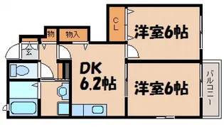 広島県呉市押込5【アパート】の間取り