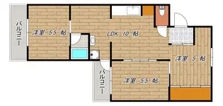 ワイズヴィレッジIII号棟【2階】の間取り