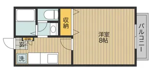 広島県福山市東川口町3【アパート】の間取り