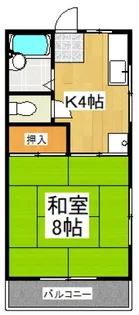 KKコーポ【2階】の間取り
