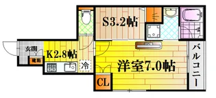 トラストコートI番館【1階】の間取り