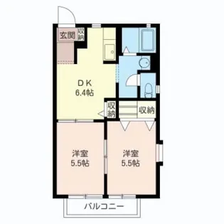 リヴェール【1階】の間取り