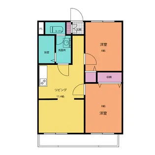 コテージ原【2階】の間取り