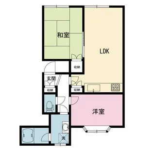 ライオンズマンション六ッ川第5【2階】の間取り