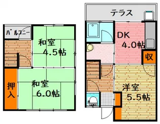広島県広島市安佐南区山本7【一戸建】の間取り