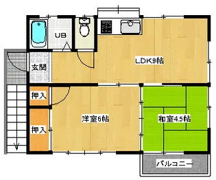 ホワイトハイツ【1階】の間取り