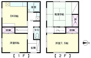 千葉県習志野市谷津2【一戸建】の間取り
