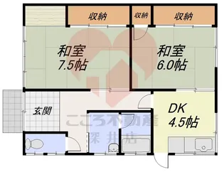 大阪府高槻市古曽部町3【一戸建】の間取り