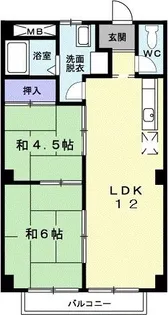 香川県高松市牟礼町牟礼【アパート】の間取り