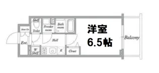 アドバンス大阪バレンシア【6階】の間取り
