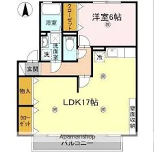 ビレッジ北久保 A棟【2階】の間取り