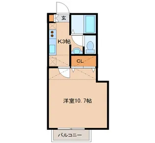 ソレアードK【2階】の間取り