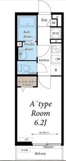 リブリ・ラヴィアンローズ・国立【2階】の間取り