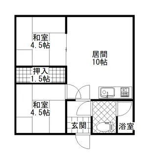 コーポ312【2階】の間取り