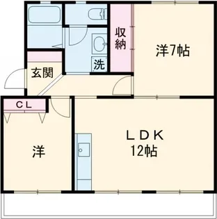 メゾン梨野【2階】の間取り