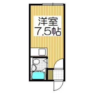 ハイツメモリーB【1階】の間取り